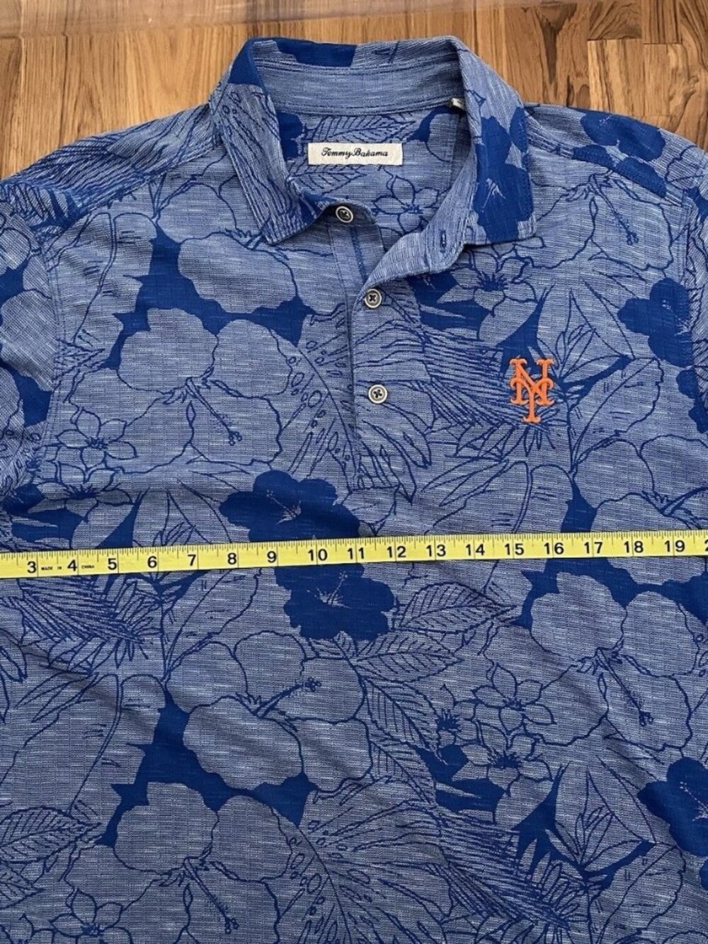 Tommy Bahama Men's Polo Shirt NY Mets